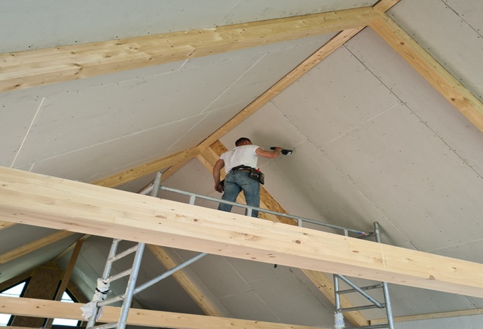 Afgewerkte raamnische van binnen