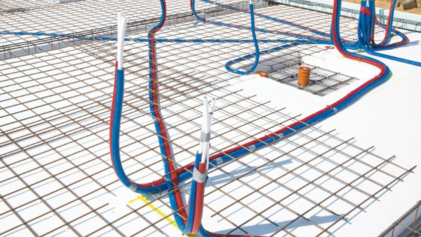 Voorbereiding waterinstallatie voor nieuw huis