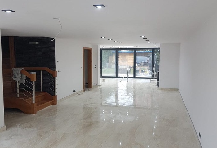 Painting the living room